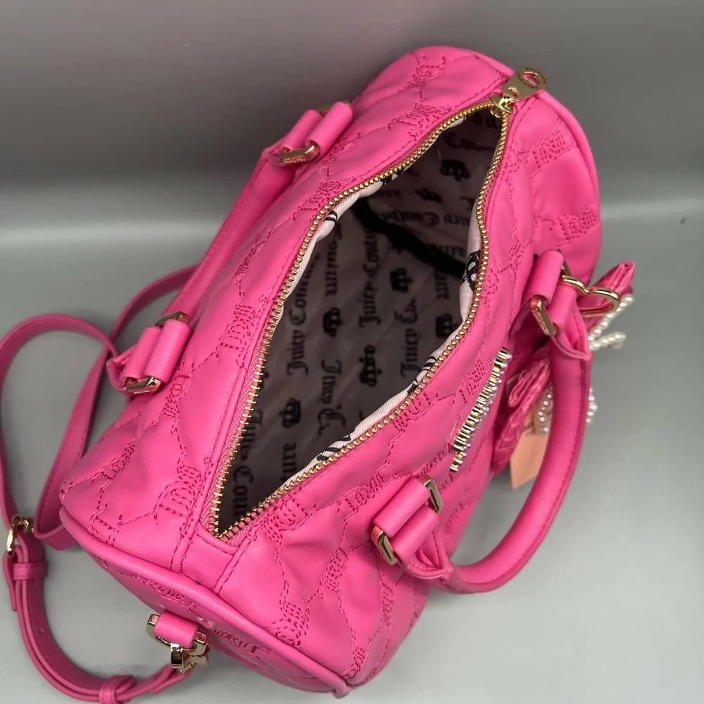 Juicy couture tie the knot satchel purse